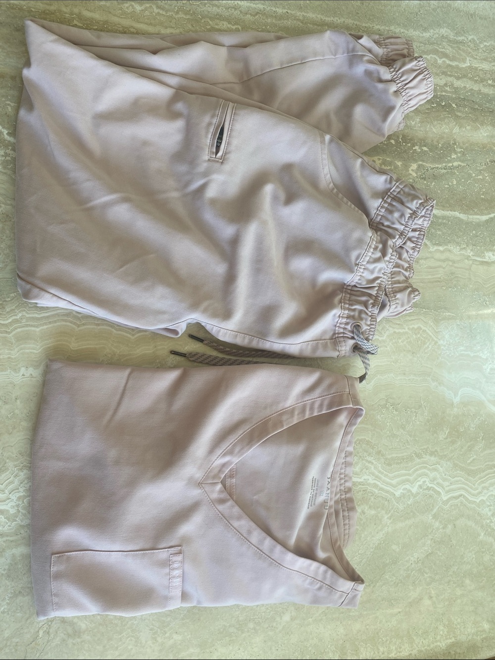 Women's Light Blush JAANU Scrub Set size XL